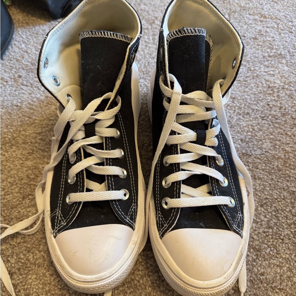 Converse Black and White High-Tops